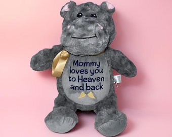 Custom Memorial Stuffed Animal, Sympathy Gift, Remembrance Bear