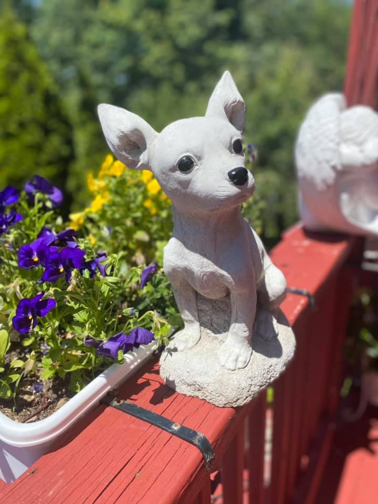 Chihuahua concrete statue | Etsy