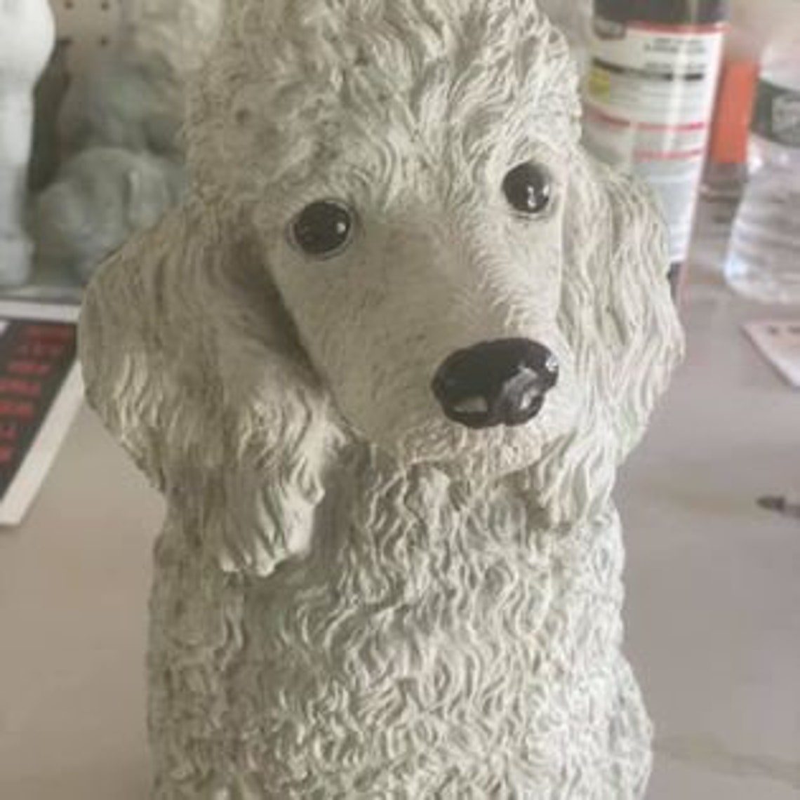 poodle nayothecorgi ceramic dog statue