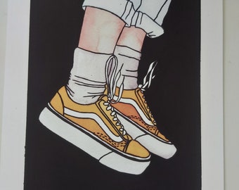 sunflower vans old skool