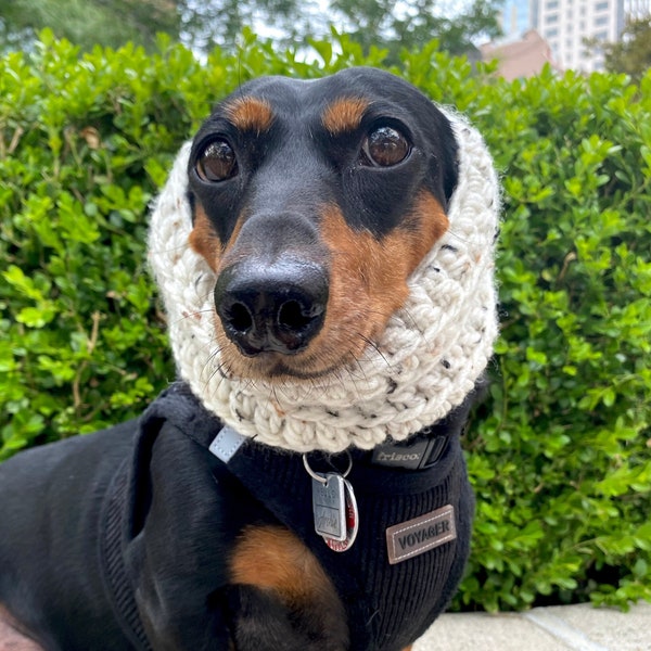 Ivory Tweed - Cowl Scarf Snood for Dogs, Cats, Pets