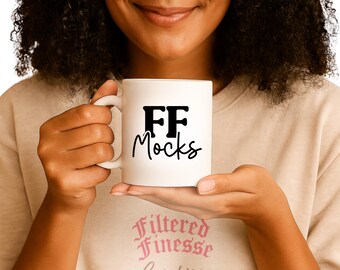 11oz White Ceramic Mug Mockup (JPG Digital Download)