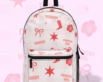 Country Girl Plaid  Backpack Back to School