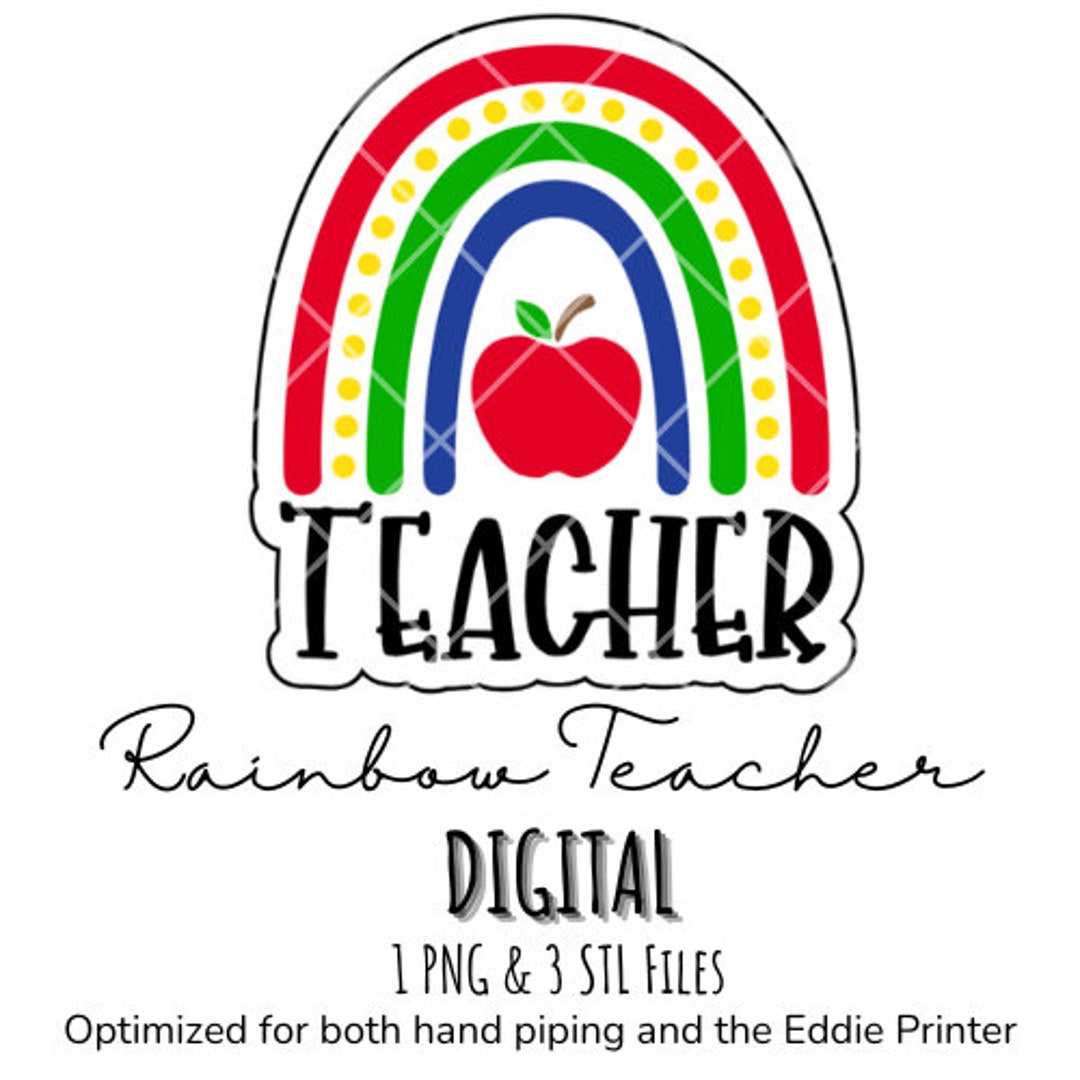 Rainbow Teacher End of Year Gifts Teacher Appreciation DIGITAL DOWNLOAD ...