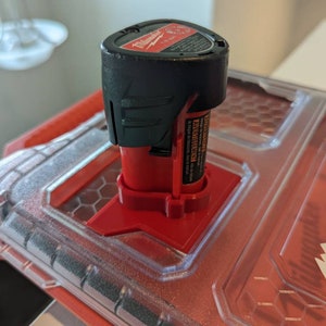 Battery Mount for Milwaukee M12 Packout System