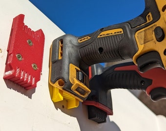 2-in-1-Werkzeug-Wandhalterung für DeWALT 20V und Milwaukee M18