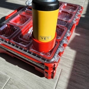 Twist-Lock Cup Holder for Yeti Rambler to Milwaukee Packout