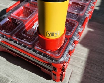 Twist-Lock Cup Holder for Yeti Rambler to Milwaukee Packout