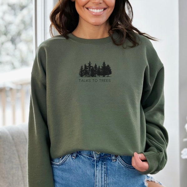 Granola Girl Sweatshirt Naturalist Granola Girl Aesthetic One Happy Camper Tree Hugger Colorado Sweatshirt Pine Tree Shirt