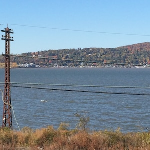View of Hudson River Outside Washington Irving&#39;s Sunnyside