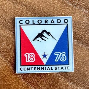 Colorado Centennial State Sticker 1876 - Mountain Decal