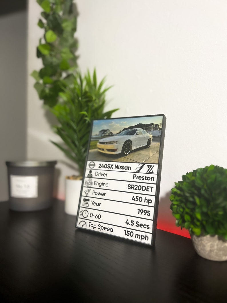 Custom Car Plaque, Car Guy Gift, Personalized Gift, Glass Art, Car