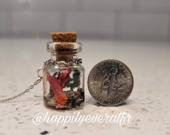 Miniature Crystal, Fairy Terrarium Bottle