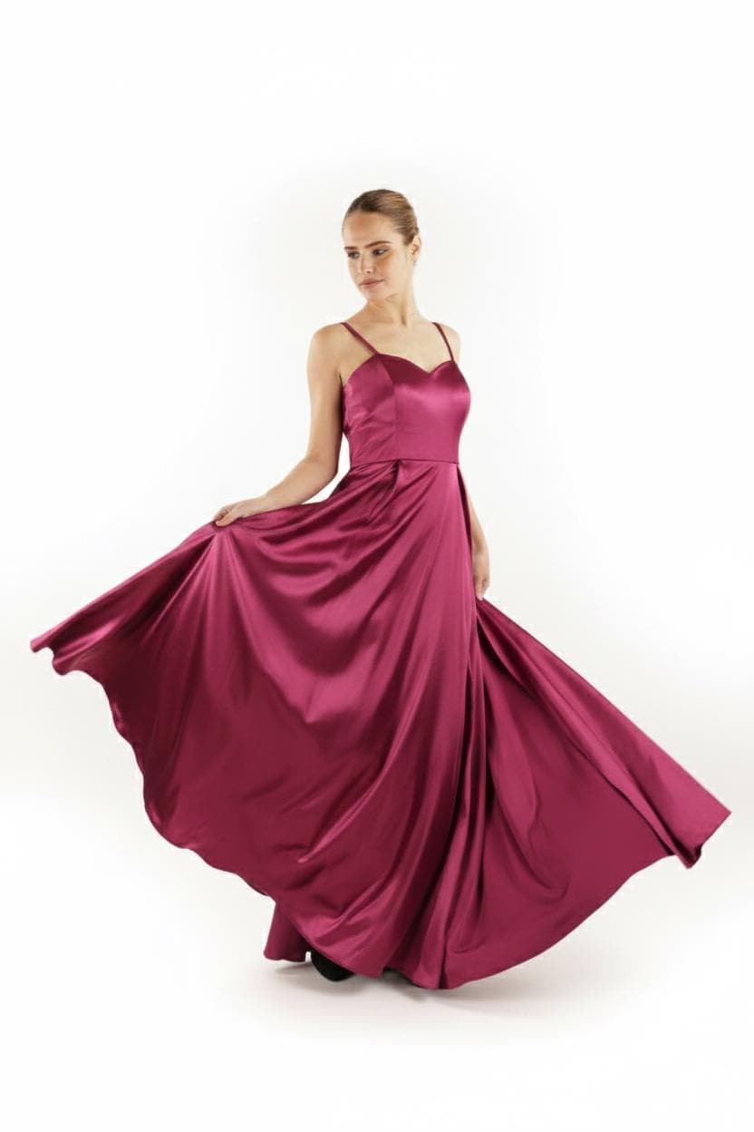 Dark Fuchsia Bridesmaid Dress - Etsy