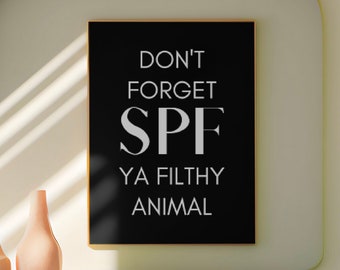 Arte mural para consultorio de dermatólogo, esteticista, spa médico, impresión artística para sala de espera, arte mural para baño, regalos de inauguración de la casa para el cuidado de la piel, belleza y protector solar.