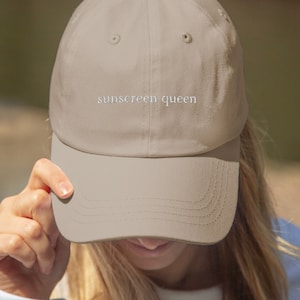 Dermatologist Esthetician Gift Self Care Gift SPF Dad Hat Teen Girl Gift Skincare Lover Embroidered Sun Hat Sunscreen Hot Girl Walk Teens