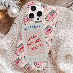 Diet Coke Phone Case Collage iPhone 16 Pro 15 14 13 Bow Coquette Aesthetic Gift for Girlfriend Google Pixel 8 7 6 Samsung Galaxy S24 S23 S22
