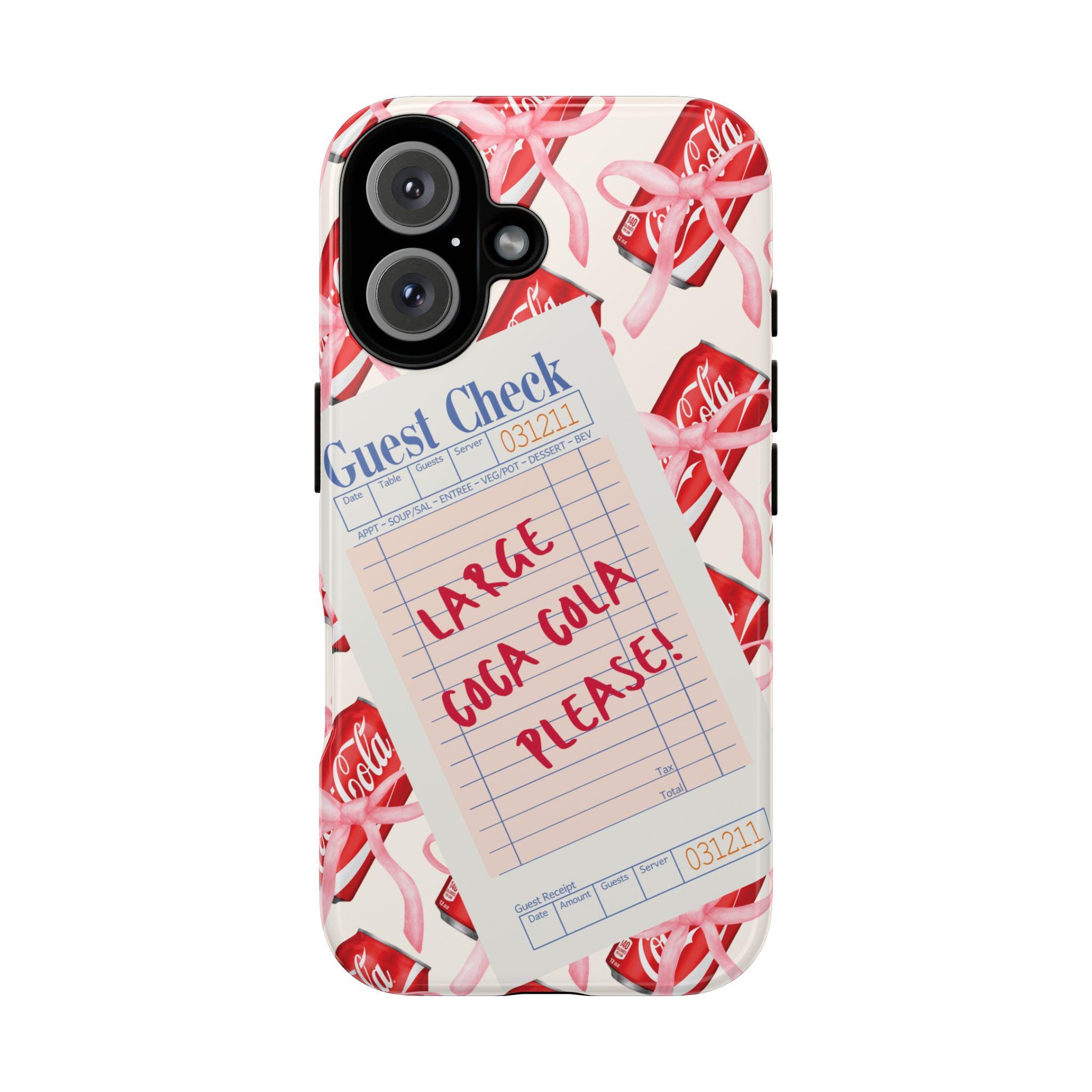 Coca Cola Phone Case Collage iPhone 16 Pro 15 14 13 Bow
