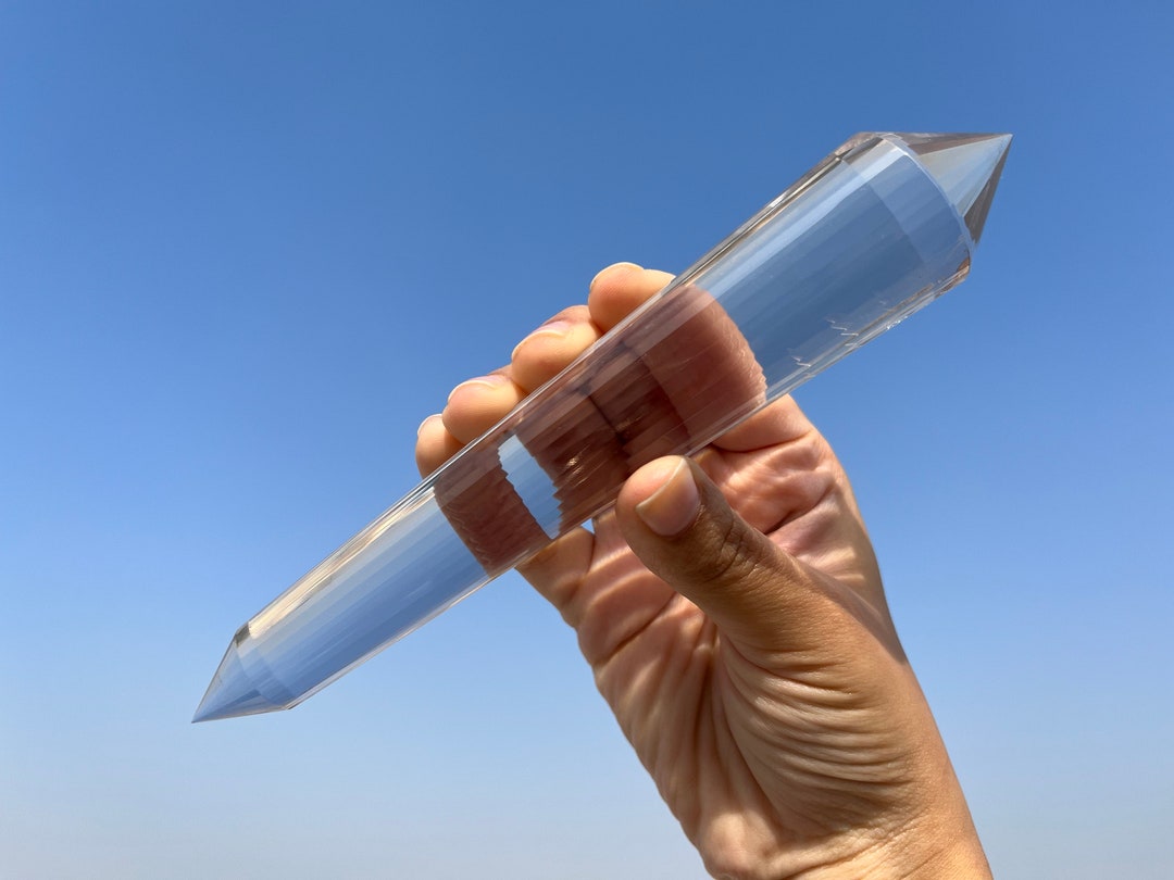 7 Clear Quartz Vogel vogel Hand Carved in Himalayan Quatz Crystal With