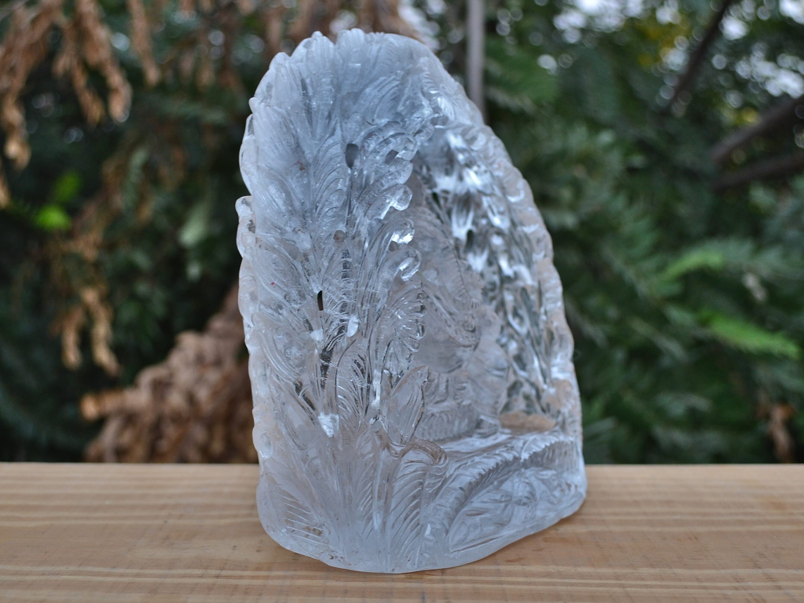 透明クォーツ ガネーシャ | ガネーシャ像 | 1.62Kg/ 3.57 ポンド