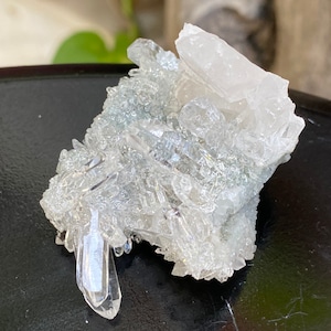 Himalayan Green Chlorite Quartz | 30 gm Excellent Quality Natural Himalayan Quartz Cluster | Rare | Quartz Cluster