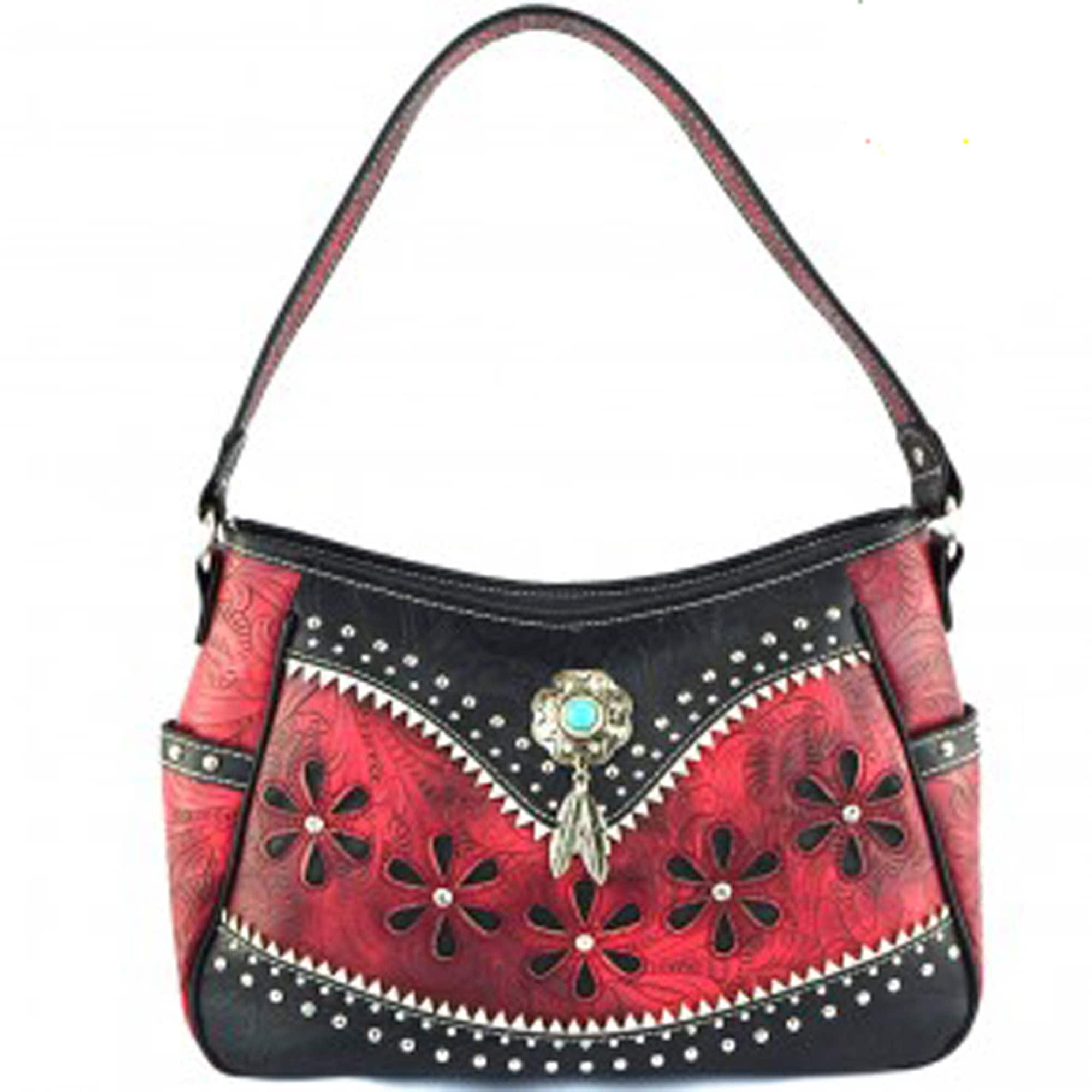 New Women's Silverake Western Style Purse Handbag Red | eBay