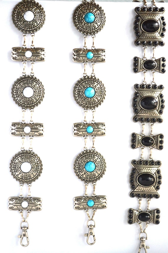 Women Chain Belt Cowgirl Concho Belt Low Waist Belt Jeans  display picture 3
