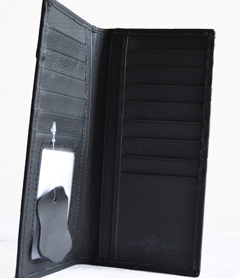 Men's Western Bifold Wallet – Checkbook Style – Brown Deer Embossed – #1 Royal West