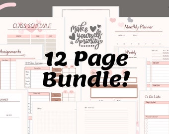 Priority Peach Planner | Nursing School Planner Printable
