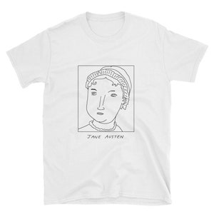 Badly Drawn Authors - Jane Austen - Unisex T-Shirt - FREE Worldwide Delivery