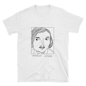 Badly Drawn Authors - Nikolai Gogol - Unisex T-Shirt - FREE Worldwide Delivery