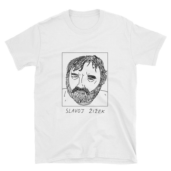 Badly Drawn Authors - Slavoj Zizek - Unisex T-Shirt - FREE Worldwide Delivery