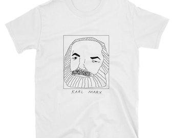 Badly Drawn Authors - Karl Marx - Unisex T-Shirt - FREE Worldwide Delivery