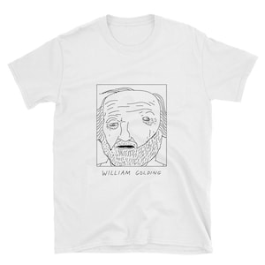 Schlecht gezeichnete Autoren - William Golding - Unisex T-Shirt - Gratis Weltweiter Versand