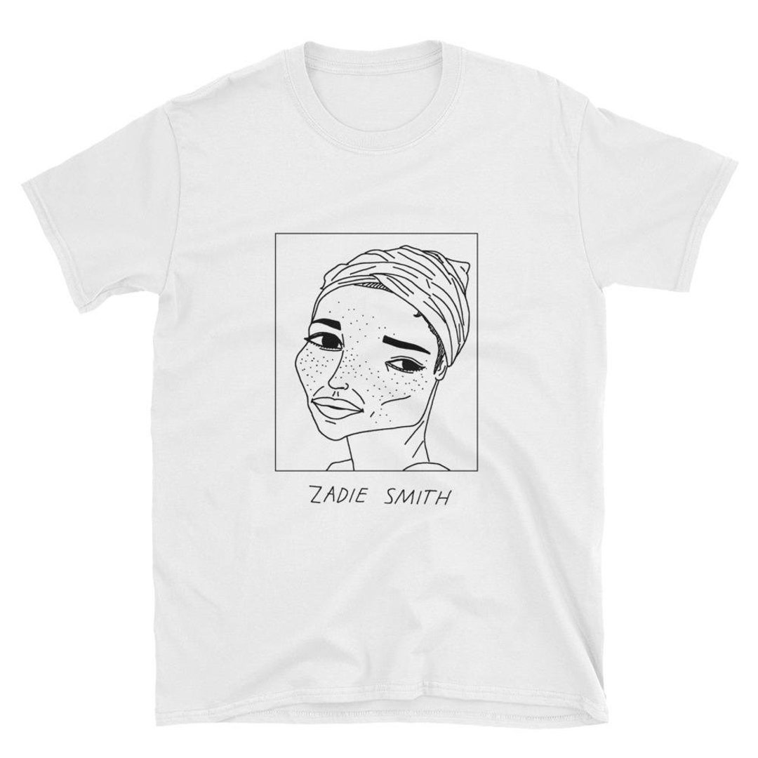 Badly Drawn Authors Zadie Smith Unisex T-shirt FREE