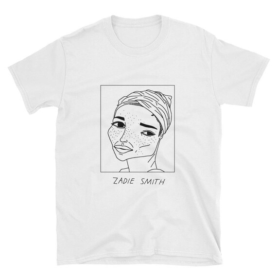 Badly Drawn Authors Zadie Smith Unisex T-shirt FREE