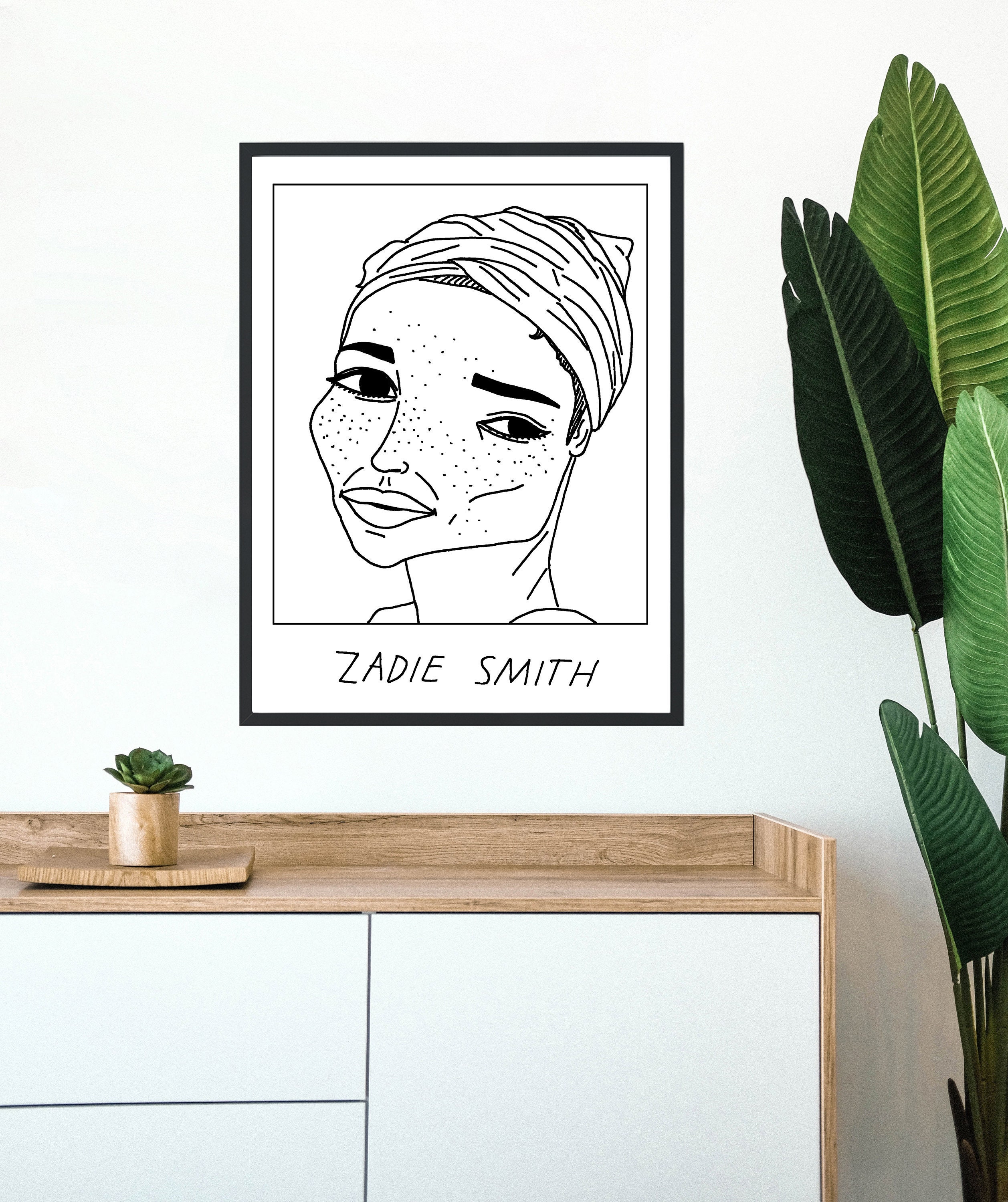 Badly Drawn Authors - Zadie Smith - Poster / Print - BUY 2 GET 3RD FREE - Free Delivery