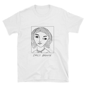 Badly Drawn Authors - Emily Bronte - Unisex T-Shirt - FREE Worldwide Delivery