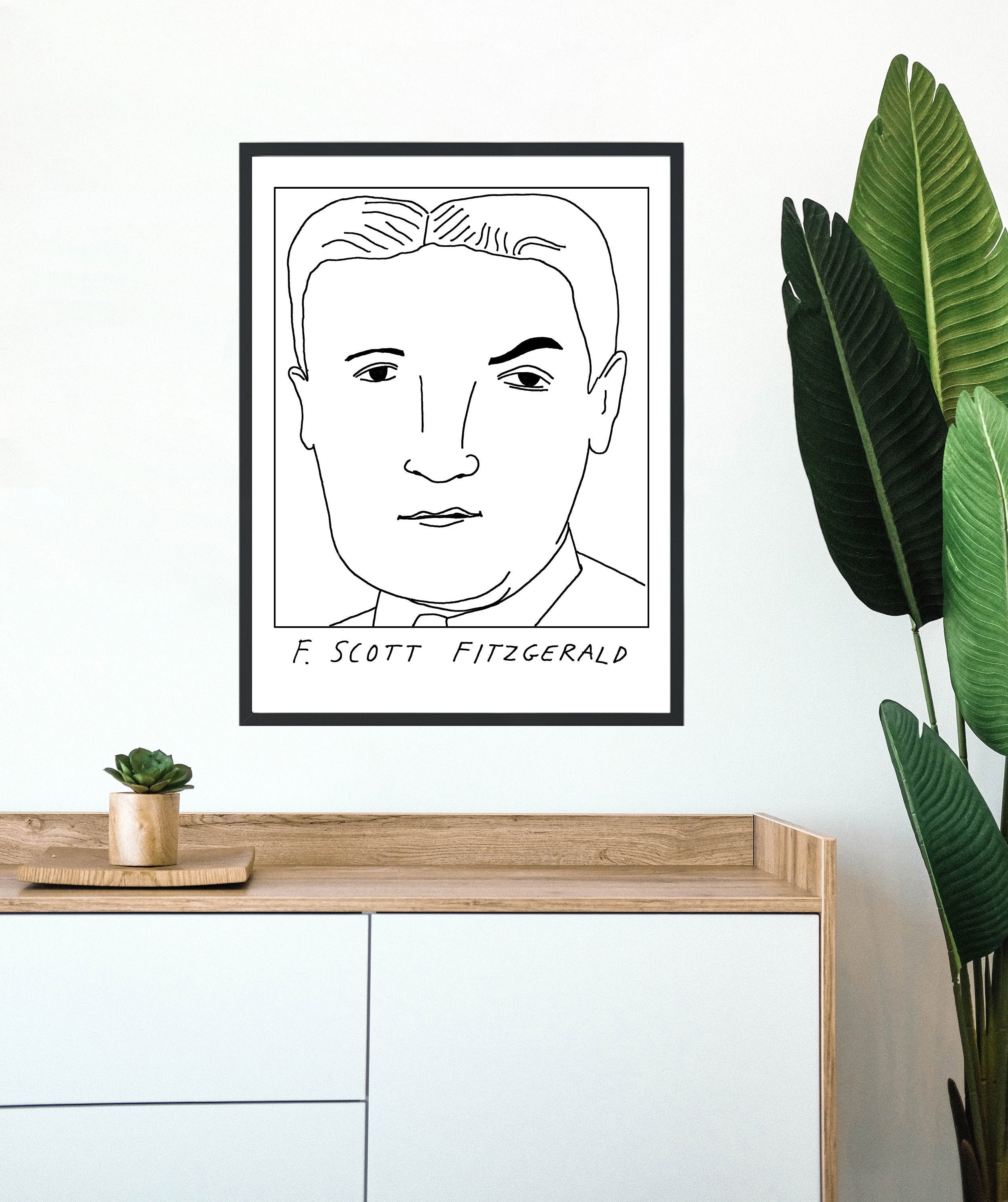 Badly Drawn Authors - F. Scott Fitzgerald - Poster / Print - BUY 2 GET 3RD FREE - Free Delivery