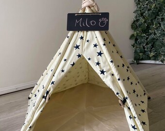 Dog or Cat Teepee, animal house Hexagon - suits up to 7kg pet 75cm x 70cm