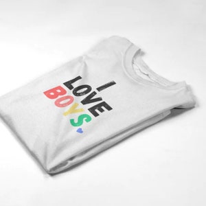 I love boys, I Love Custom Shirt, Personalized I Love Shirt, I Heart Custom Shirt, Custom Valentines Day Gift, Custom I Love Shirt,