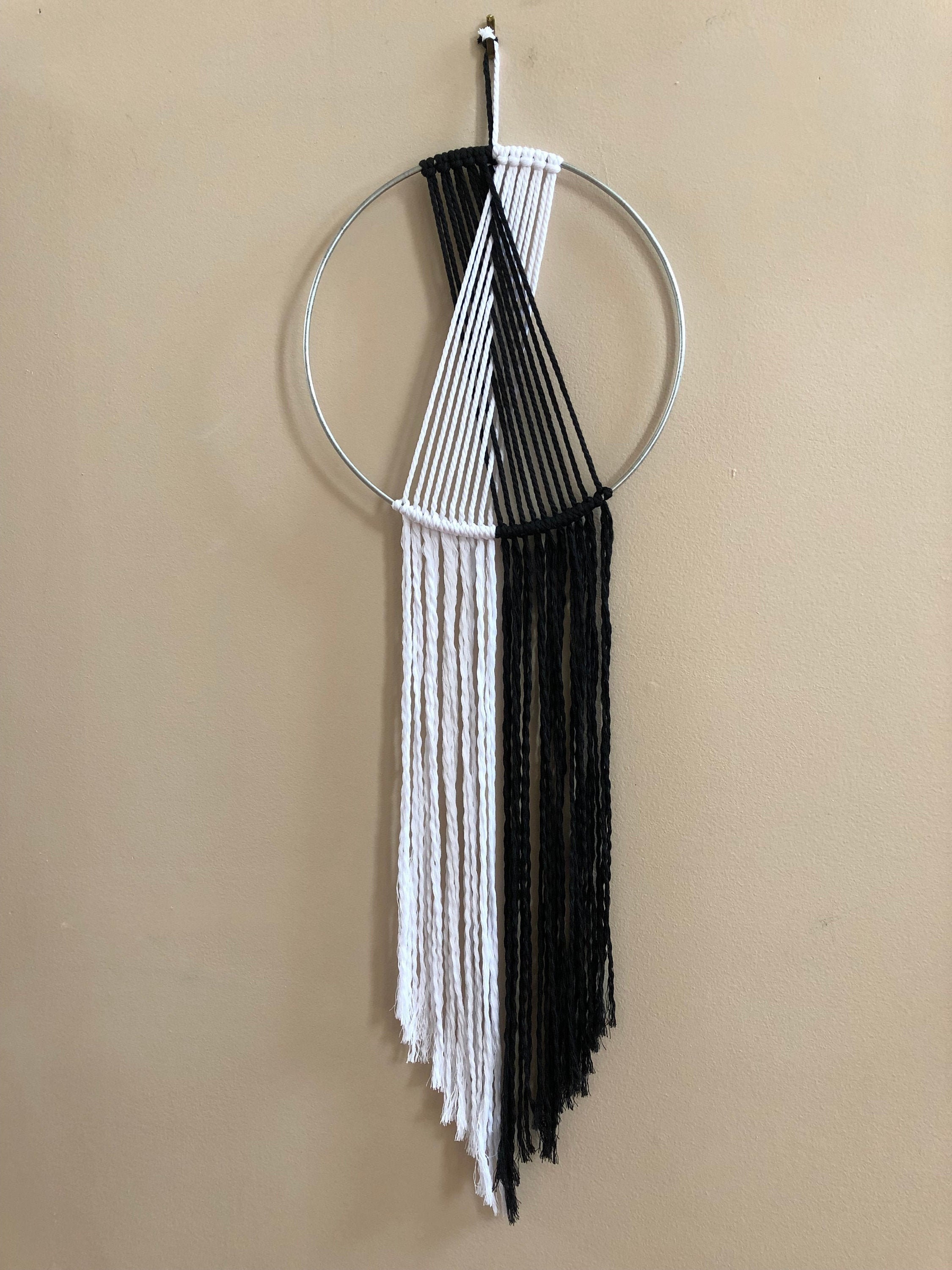 Macrame Hoop Wall Hanging Etsy