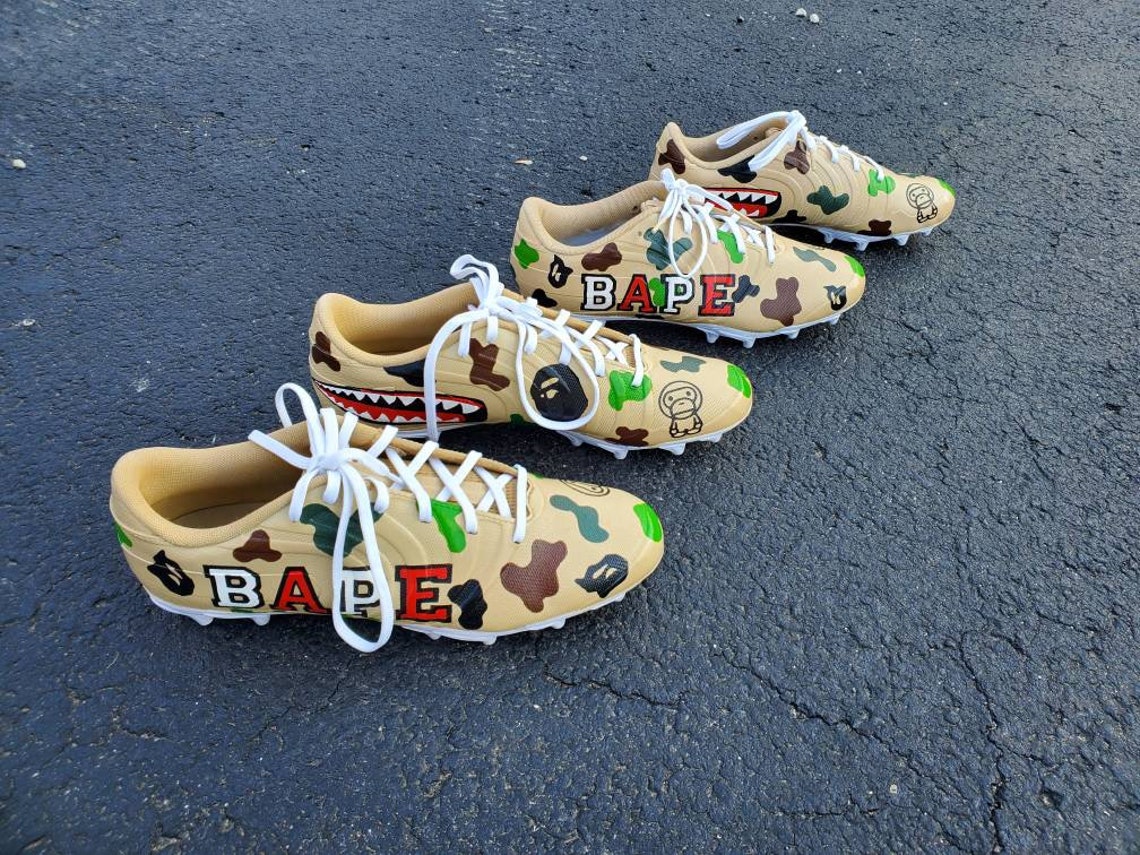 Bape Custom Cleats Etsy