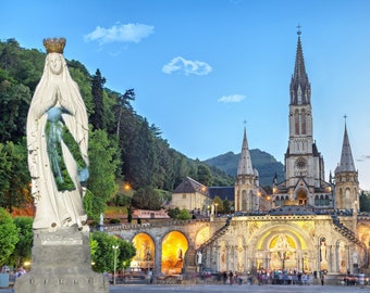 Our Lady of Lourdes 11 by 17 Print