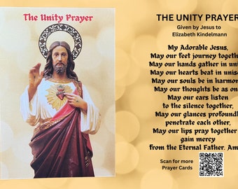 Il biglietto di preghiera per l'unità