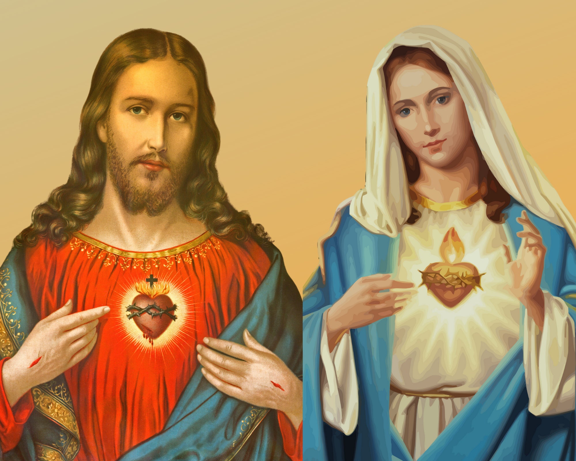 Sacred Heart of Jesus, Immaculate Heart of Mary and Family Feature