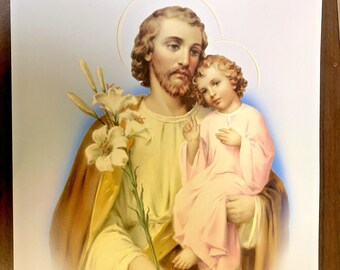 Saint Joseph 16" x 20" Poster, New.