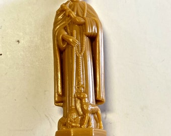 Statua molto piccola di Saint Martin de Porres da 2,50 pollici, nuova