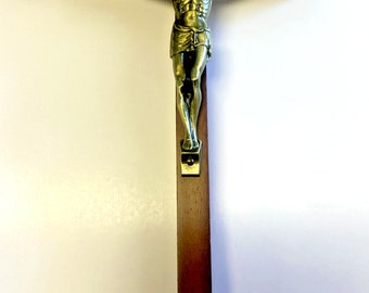 Maple Wood Crucifix, 10", New