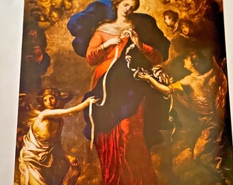 Our Lady Undoer (Untier) of Knots 11" X 14" Poster, New.